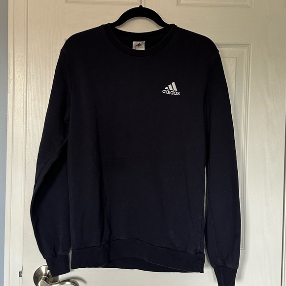 ⚡️2/$25⚡️ Adidas Navy Blue Crewneck Sweater | Size S - Picture 1 of 5